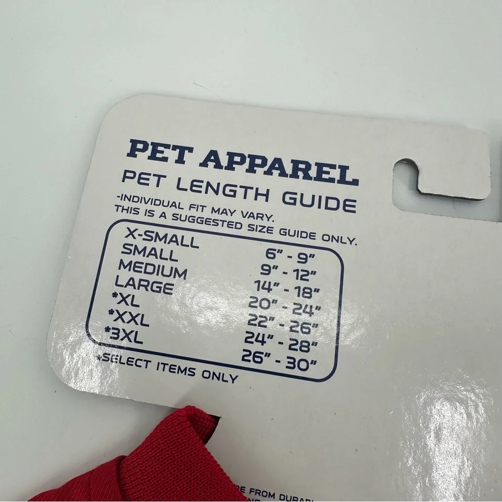Dog Jersey Alabama Crimson Tide Collegiate Petwear Red White Size Small Pet